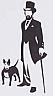 PHILIP MORRIS MAN WITH DOG LOGO (and logo) trademark logo