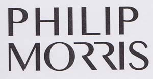 PHILIP MORRIS (STYLIZED) (and logo) trademark logo