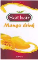 SATKAR MANGO JUICE (and logo) trademark logo