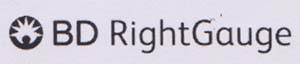 BD RIGHTGAUGE (and logo) trademark logo