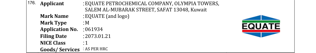 Original bulletin entry for EQUATE (and logo)