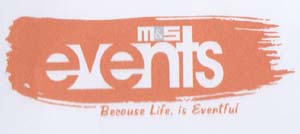 M & S EVENTS BECASE LIFE IS EVENTFUL (and logo) trademark logo