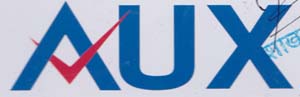 AUX (and logo) trademark logo