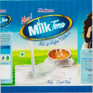 HHAJURCO MILK TIME (and logo) trademark logo