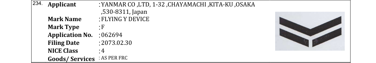 Original bulletin entry for FLYING Y DEVICE