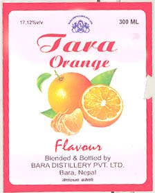 TARA ORANGE FLAVOUR (and logo) trademark logo