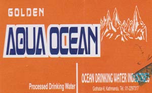 GOLDEN AQUA OCEAN (and logo) trademark logo