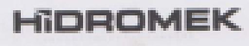 HIDROMEK (and logo) trademark logo