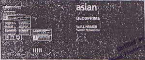 ASIAN PAINTS DECOPRIME WALL PRIMER WATER THINNABLE (and logo) trademark logo