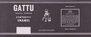 GATTU GENERAL PURPOSE SYNTHETIC ENAMEL (and logo) trademark logo