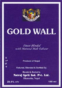 GOLD WALL (and logo) trademark logo