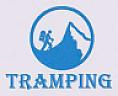 TRAMPING (and logo) trademark logo