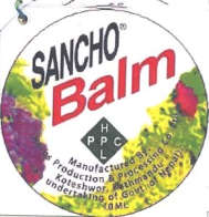 SANCHO BALM (and logo) trademark logo