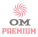 OM PREMIUM (and logo) trademark logo