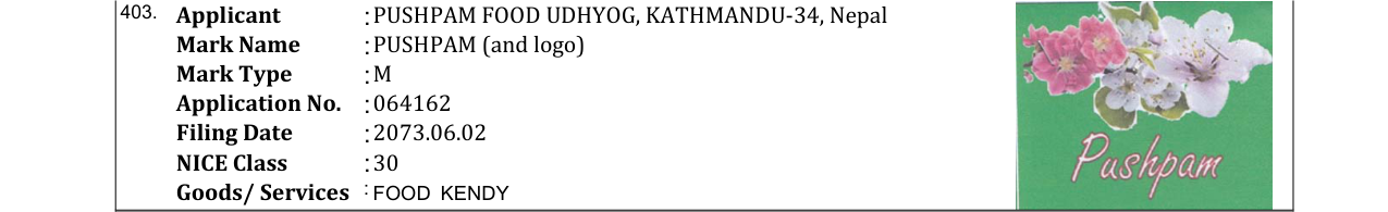 Original bulletin entry for PUSHPAM (and logo)