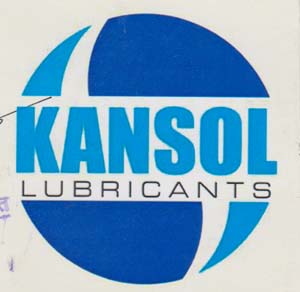 KANSOL LUBRICANTS (and logo) trademark logo