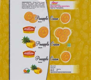DREAMLITE PINEAPPLE CREAM (and logo) trademark logo