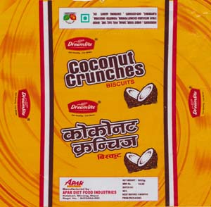 DREAMLITE COCONUT CRUNCHES (and logo) trademark logo