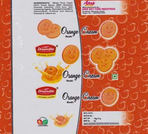 DREAMLITE ORANGE CREAM (and logo) trademark logo