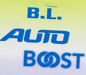 BL AUTO BOOST (and logo) trademark logo