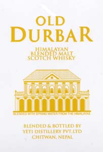 OLD DURBAR GOLDEN COLOR LABEL (and logo) trademark logo