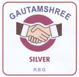 GAUTAMSHREE SILVER (and logo) trademark logo