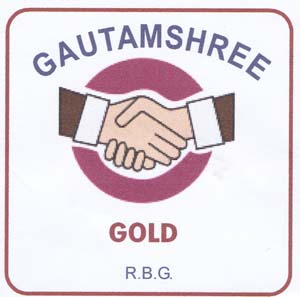 GAUTAMSHREE GOLD (and logo) trademark logo