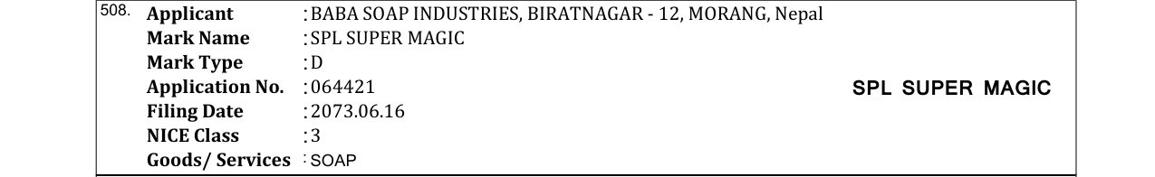 Original bulletin entry for SPL SUPER MAGIC
