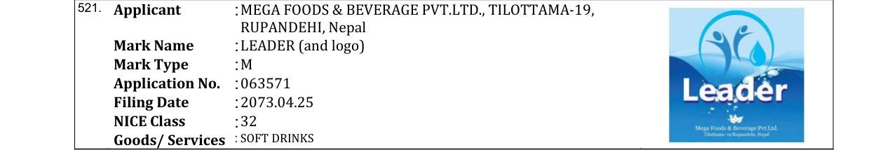 Original bulletin entry for LEADER (and logo)