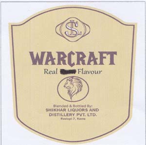 WAR CRAFT REAL FLAVOUR (and logo) trademark logo