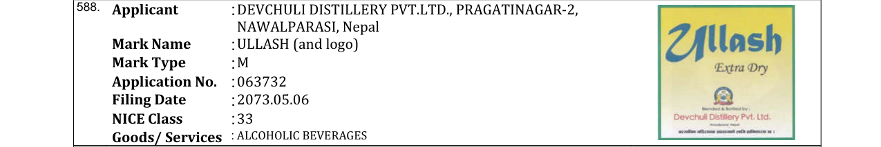 Original bulletin entry for ULLASH (and logo)