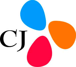 CJ WITH DEVICE (IN COLOR) (and logo) trademark logo