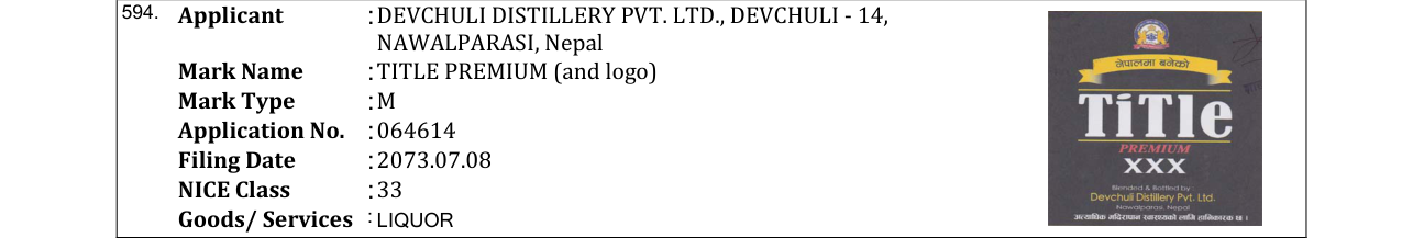 Original bulletin entry for TITLE PREMIUM (and logo)