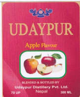 UDAYPUR APPLE FLAVOUR (and logo) trademark logo