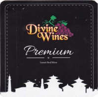 DIVINE WINES PREMIUM RED WINE (and logo) trademark logo