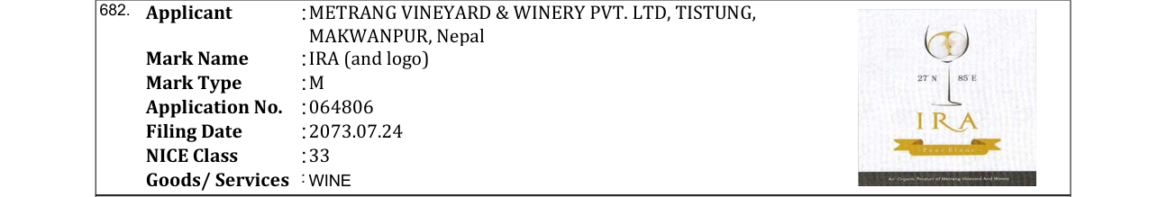 Original bulletin entry for IRA (and logo)