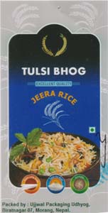 TULSI BHOG (and logo) trademark logo