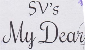 SV'S MY DEAR (and logo) trademark logo