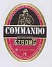 COMMANDO DELUXE BEER STRONG (and logo) trademark logo