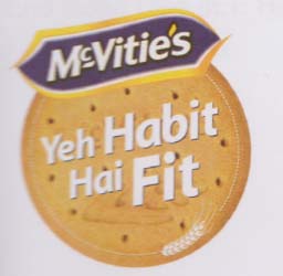 McVITIE'S DIGESTIVE THIS HABIT IS FIT LOGO (and logo) trademark logo