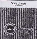 STATE EXPRESS 555 INTERNATIONAL WITH ROUNDEL & RIBBED DESIGN (LABEL) (1974) (and logo) trademark logo