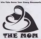 THE MOM (and logo) trademark logo