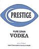 PRESTIGE PURE GRAIN VODKA (and logo) trademark logo