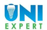 UNI EXPERT (and logo) trademark logo