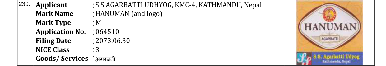Original bulletin entry for HANUMAN (and logo)