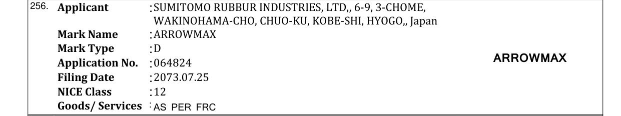 Original bulletin entry for ARROWMAX