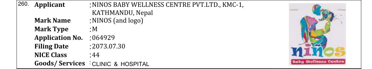 Original bulletin entry for NINOS (and logo)