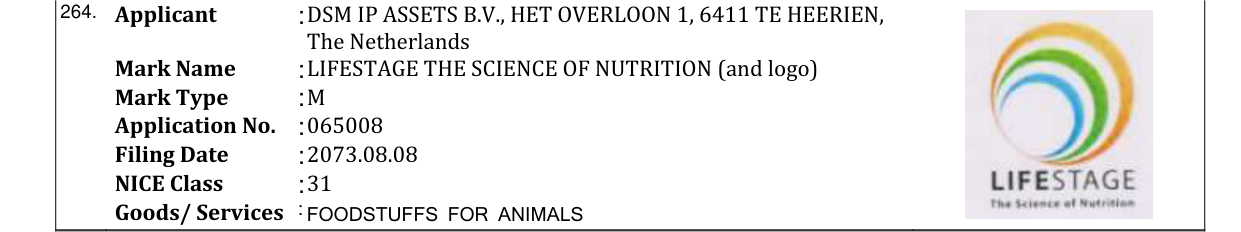 Original bulletin entry for LIFESTAGE THE SCIENCE OF NUTRITION (and logo)