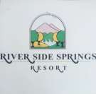 RIVERSIDE SPRING RESORT (and logo) trademark logo