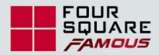 FOUR SQUARE FAMOUS (and logo) trademark logo